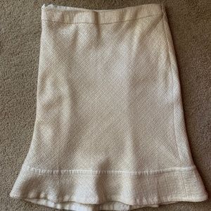 White wool Gap skirt